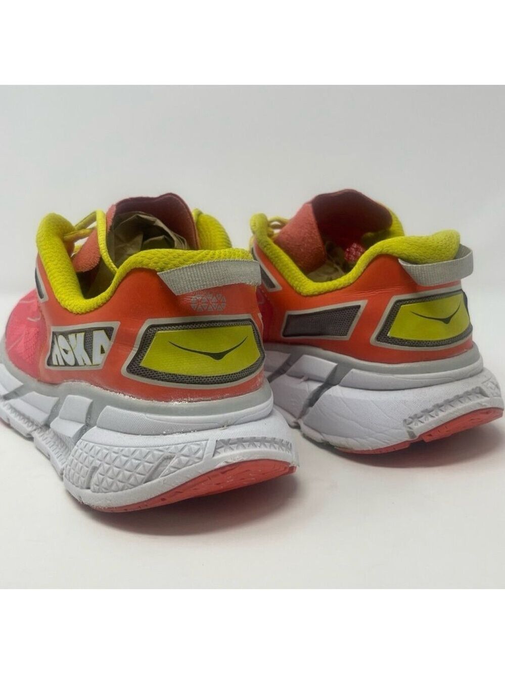 Hoka One One Clifton Running Shoe Women’s Pink Neon Lightweight Athletic Sneaker - Picture 7 of 13